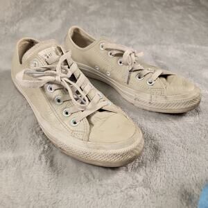 Converse All Star Men’s Size 6 Low Top Sneakers Suede Bisque Ivory Lace Up